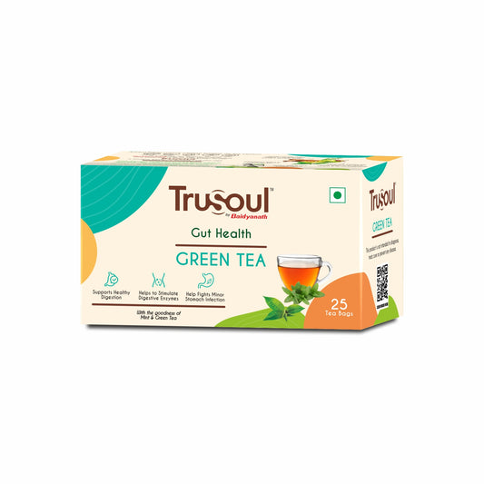 TruSoul Natural Herbal Gut Health Green Tea- 25 bags